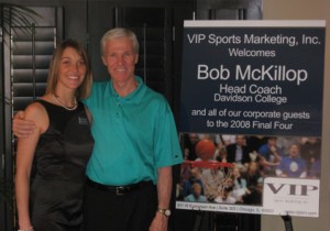 2008 Guest Speaker Coach Bob McKillop with VIP Representative 